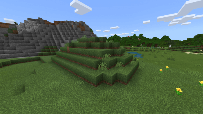 Lower Grass - Resource Pack for Minecraft on Android