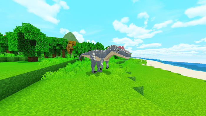 minecraft dinosaur addon